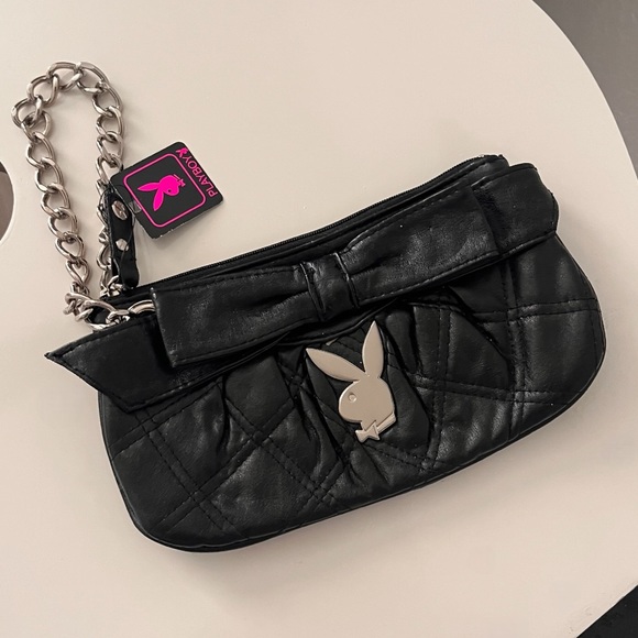 PLAYBOY Accessories - Playboy Small Chain Wristlet/ Clutch Bag🤍